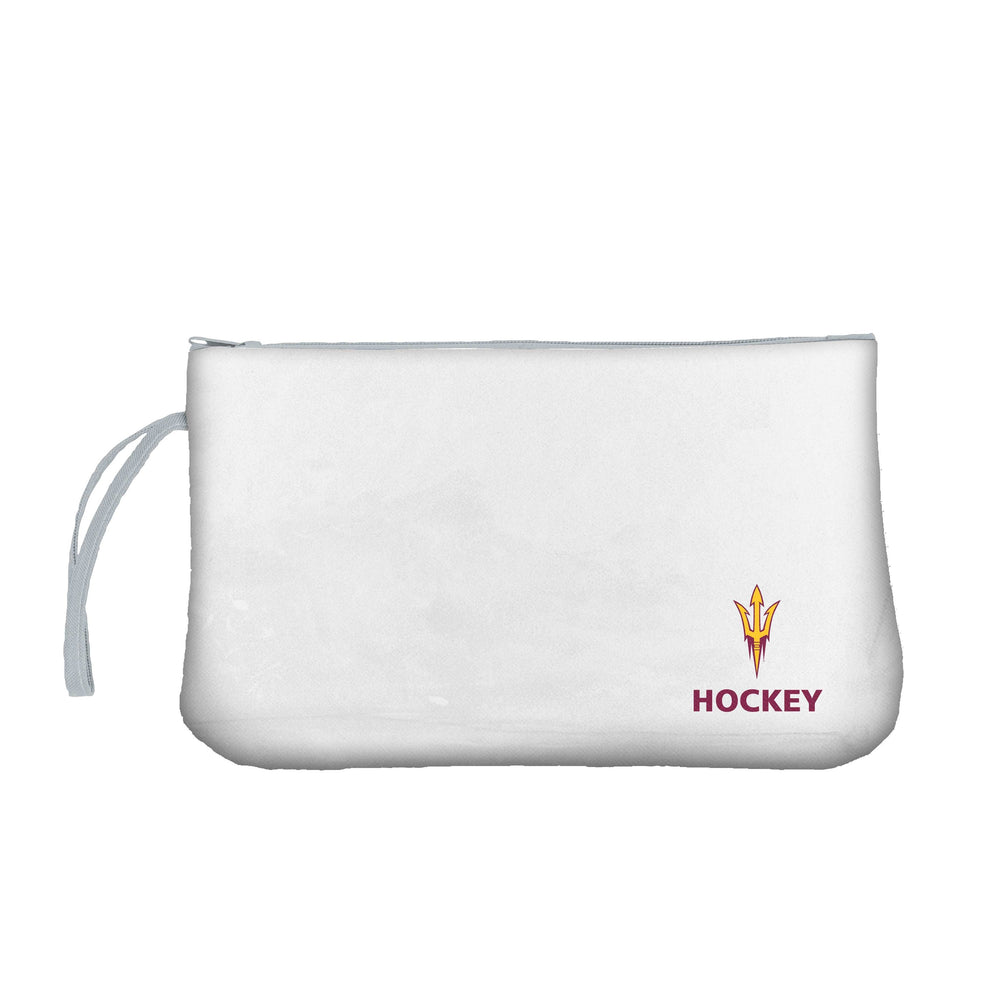 Arizona State Ice Hockey Clear Wristlet - Logo Brands - Flyclothing LLC