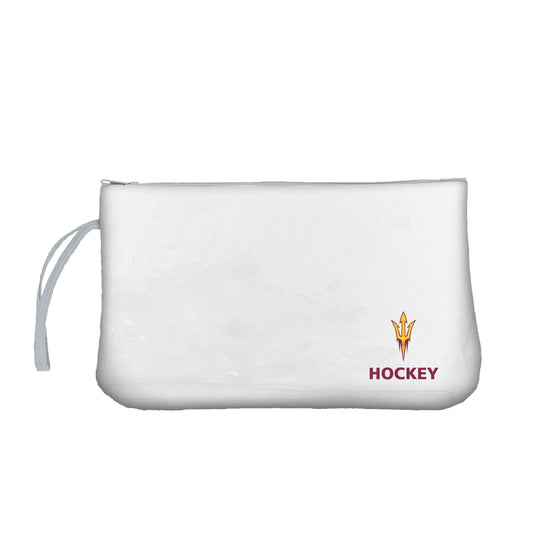 Arizona State Ice Hockey Clear Wristlet - Logo Brands - Flyclothing LLC