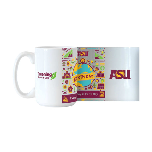 Arizona State Leo Earth Day 15oz Sublimated Mug - Logo Brands - Flyclothing LLC