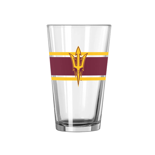 Arizona State 16oz Stripe Pint Glass - Logo Brands - Flyclothing LLC