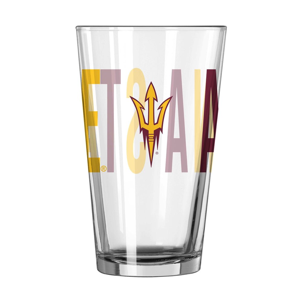 Arizona State 16oz Overtime Pint Glass - Logo Brands - Flyclothing LLC
