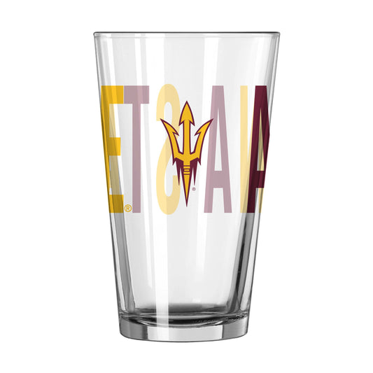Arizona State 16oz Overtime Pint Glass - Logo Brands - Flyclothing LLC