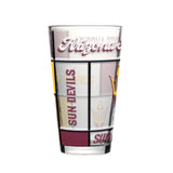 AZ State 16oz Quilted Stained Pint Glass