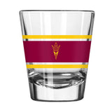 Arizona State 2oz Stripe Shot Glass - Logo Brands - Flyclothing LLC