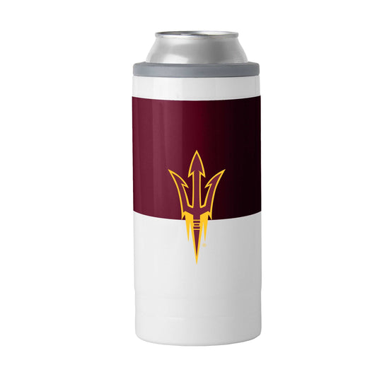 Arizona State Colorblock 12oz Slim Can Coolie - Logo Brands - Flyclothing LLC