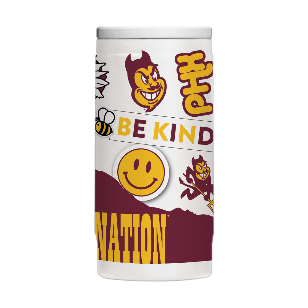 Arizona State 12oz Native Powder Coat Coolie - Logo Brands - Flyclothing LLC