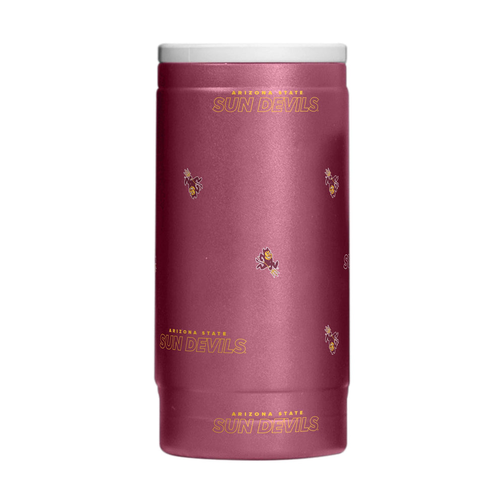 AZ State 12oz Step And Repeat Powdercoat SlimCan Coolie - Logo Brands - Flyclothing LLC