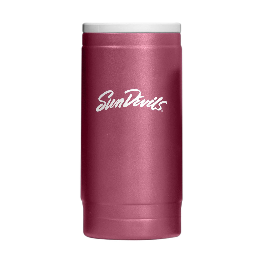 Arizona State Baseball 12oz Powder Coat Slim Can Coolie - Logo Brands - Flyclothing LLC