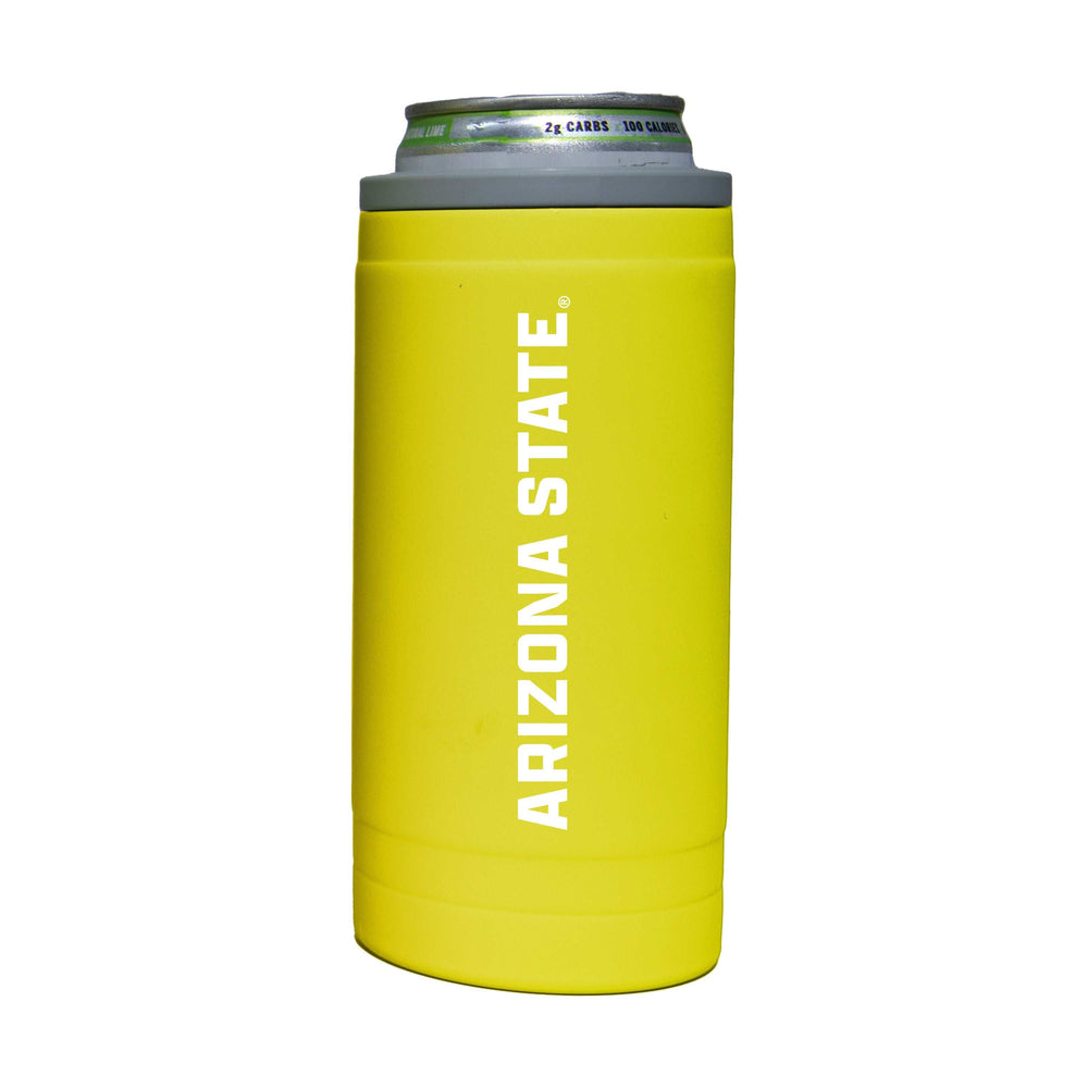 AZ State 12oz Cru Stacked Soft Touch Slim Coolie - Logo Brands - Flyclothing LLC