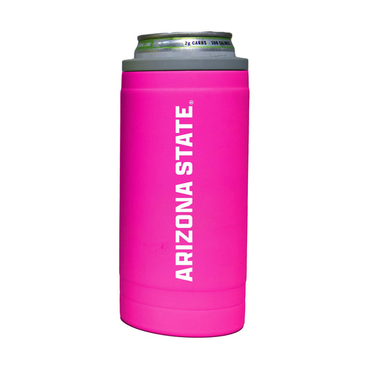 AZ State 12oz Electric Stacked Soft Touch Slim Coolie - Logo Brands - Flyclothing LLC