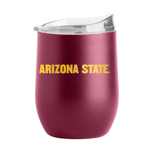 Arizona State 16oz Flipside Powder Coat Curved Beverage - Logo Brands - Flyclothing LLC