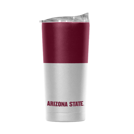 Arizona State 20oz Colorblock White Powder Coat Tumbler - Logo Brands - Flyclothing LLC