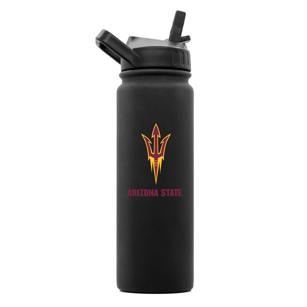 Arizona State 24oz Black Soft Touch Bottle - Logo Brands - Flyclothing LLC