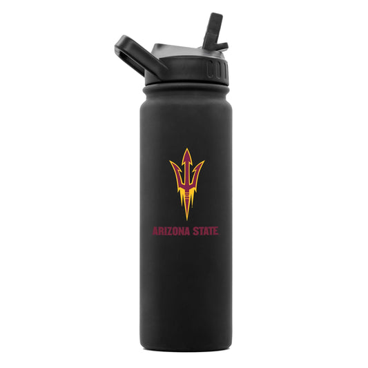 Arizona State 24oz Black Soft Touch Bottle - Logo Brands - Flyclothing LLC