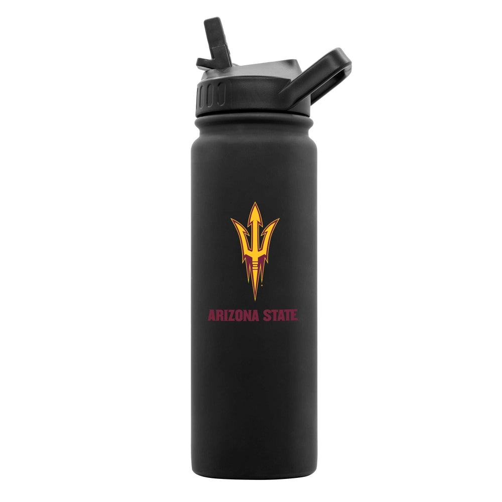 Arizona State 24oz Black Soft Touch Bottle - Logo Brands - Flyclothing LLC