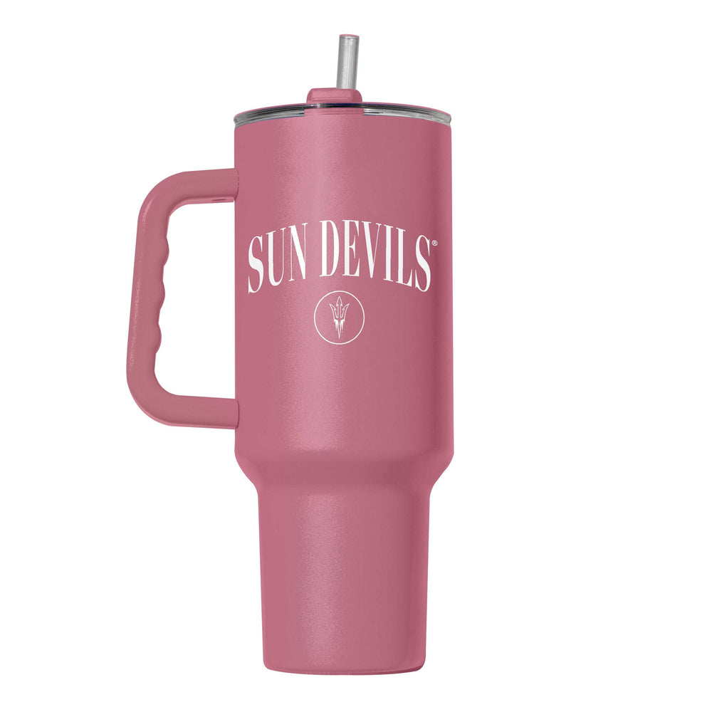 Arizona State 40oz Cinch Berry Powder Coat Tumbler - Logo Brands - Flyclothing LLC