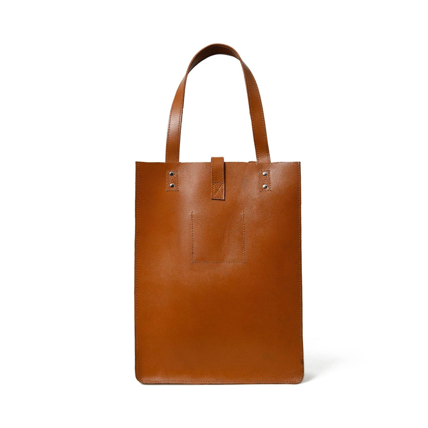 Chestnut Elegance Leather Tote - Classy Leather Bags - Flyclothing LLC