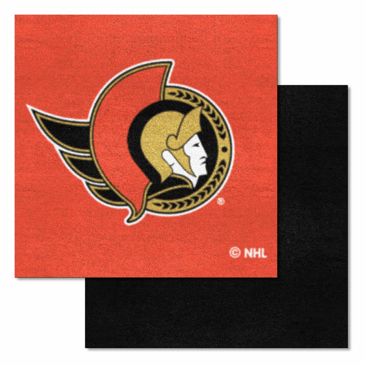 Ottawa Senators Team Carpet Tiles - 45 Sq Ft. - Ottawa Senators