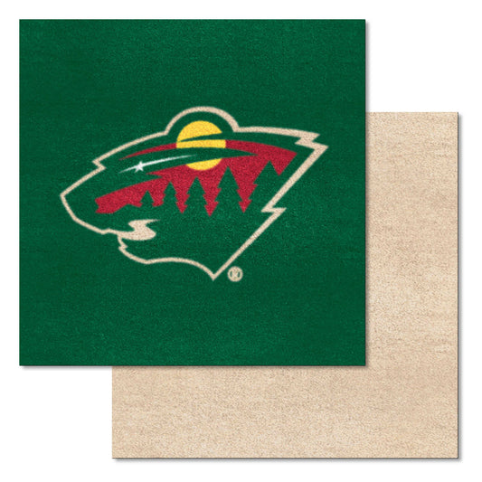 Minnesota Wild Team Carpet Tiles - 45 Sq Ft.