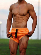 Men's Plus Size Drawstring Active Shorts - Trendsi - Flyclothing LLC