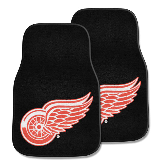 Detroit Red Wings Front Carpet Car Mat Set - 2 Pieces - Detroit Red Wings