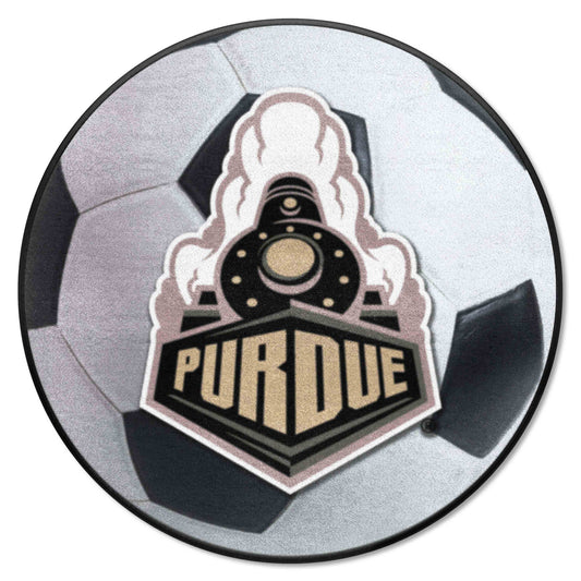 Purdue Boilermakers Soccer Ball Rug - 27in. Diameter, Train Logo - Purdue