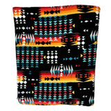 Rockmount Ranch Wear native pattern fleece western blanket black red - Rockmount Clothing - Flyclothing LLC