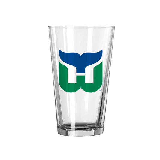 Hartford Whalers Full Color 16oz Gameday Pint Glass - Logo Brands - Flyclothing LLC