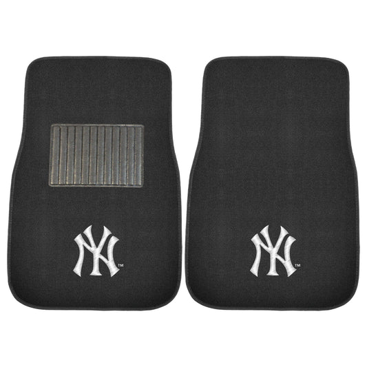 New York Yankees Embroidered Car Mat Set - 2 Pieces - New York Yankees