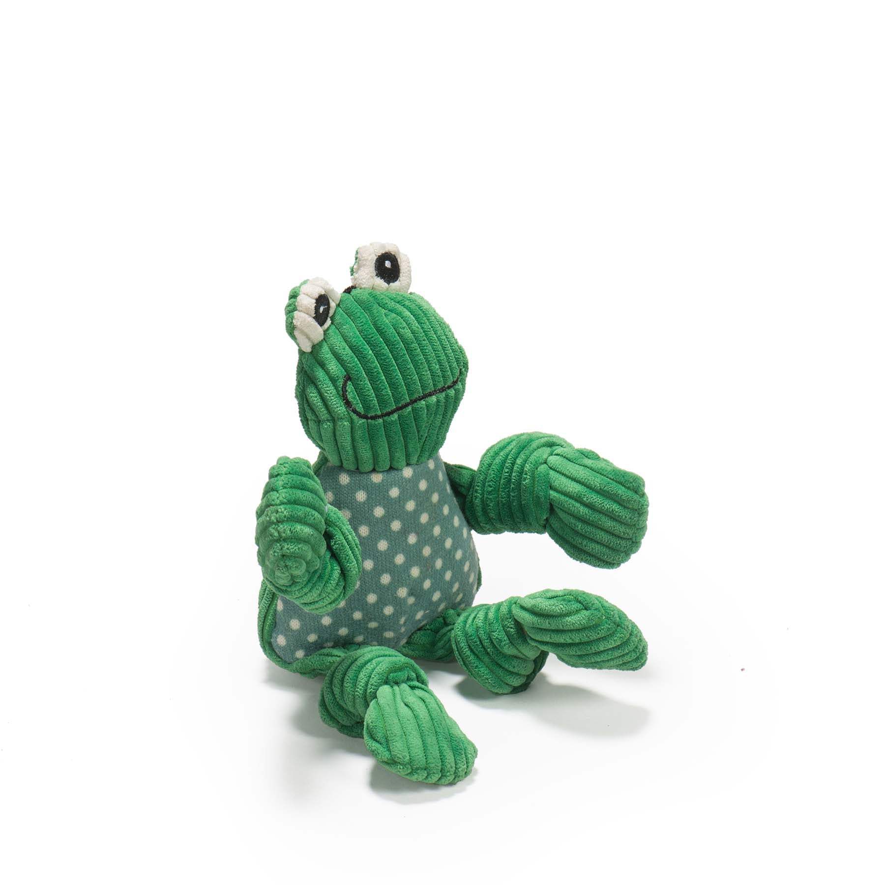 Fergie Frog Knottie® Plush Dog Toy - HuggleHounds - Flyclothing LLC
