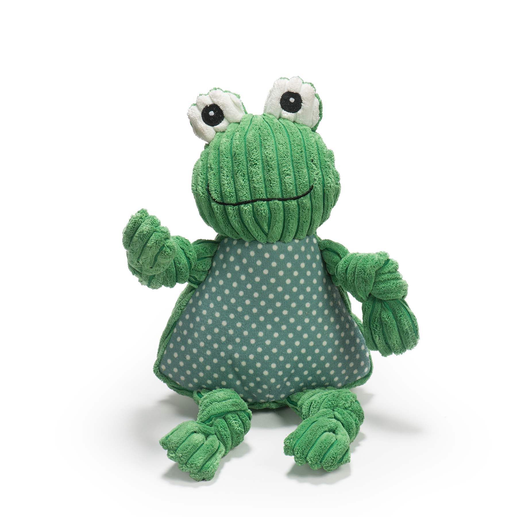 Fergie Frog Knottie® Plush Dog Toy - HuggleHounds - Flyclothing LLC