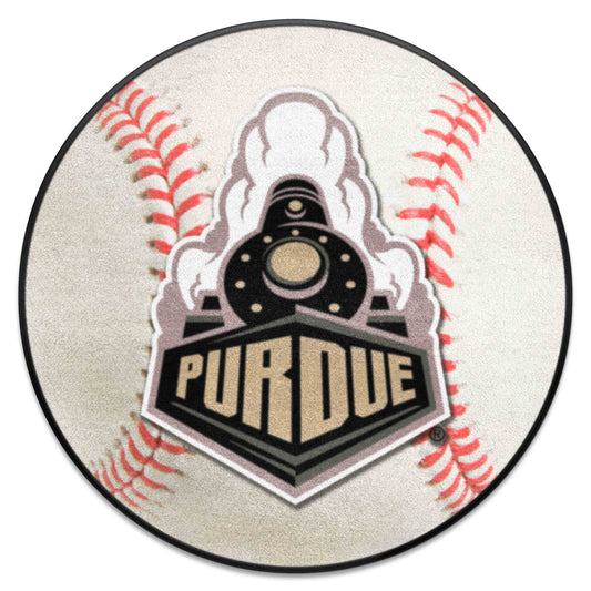Purdue Boilermakers Baseball Rug - 27in. Diameter, Train Logo - Purdue