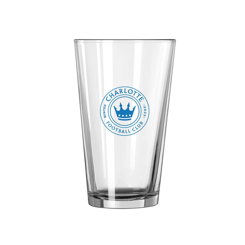 Charlotte FC 16oz Horizontal Secondary Gameday Pint Glass - Logo Brands - Flyclothing LLC