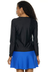 Women's Palmeto Long Sleeve Swim Shirt | Black