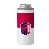St. Louis City SC 12oz Colorblock Slim Can Coolie - Logo Brands - Flyclothing LLC