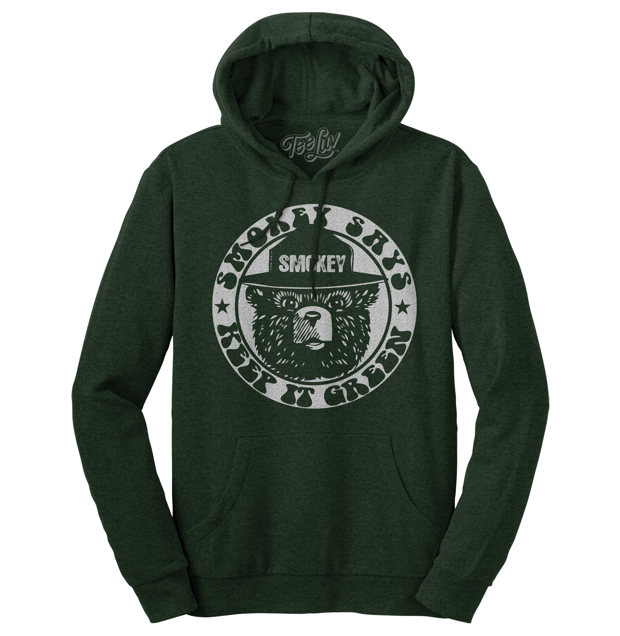 Smokey "Keep it Green" Pullover Hooded Sweatshirt - Green