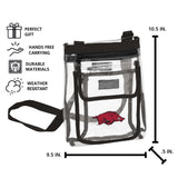 Arkansas Gameday Black Clear Crossbody - Logo Brands - Flyclothing LLC