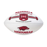 Arkansas FS Commemorative Autograph Debossed Football - Logo Brands - Flyclothing LLC