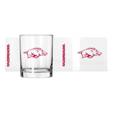 Arkansas 14oz Gameday Rocks Glass - Logo Brands - Flyclothing LLC