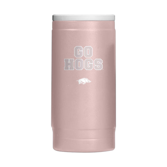 Arkansas Stencil Powder Coat Slim Can Coolie - Logo Brands - Flyclothing LLC