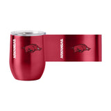 Arkansas 16oz Gameday Stainless Curved Beverage