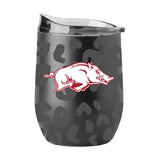 Arkansas Leopard 16oz Black Powdercoat Curved Beverage - Logo Brands - Flyclothing LLC