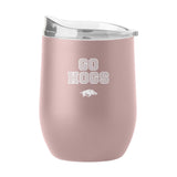 Arkansas 16oz Stencil Powder Coat Curved Beverage - Logo Brands - Flyclothing LLC