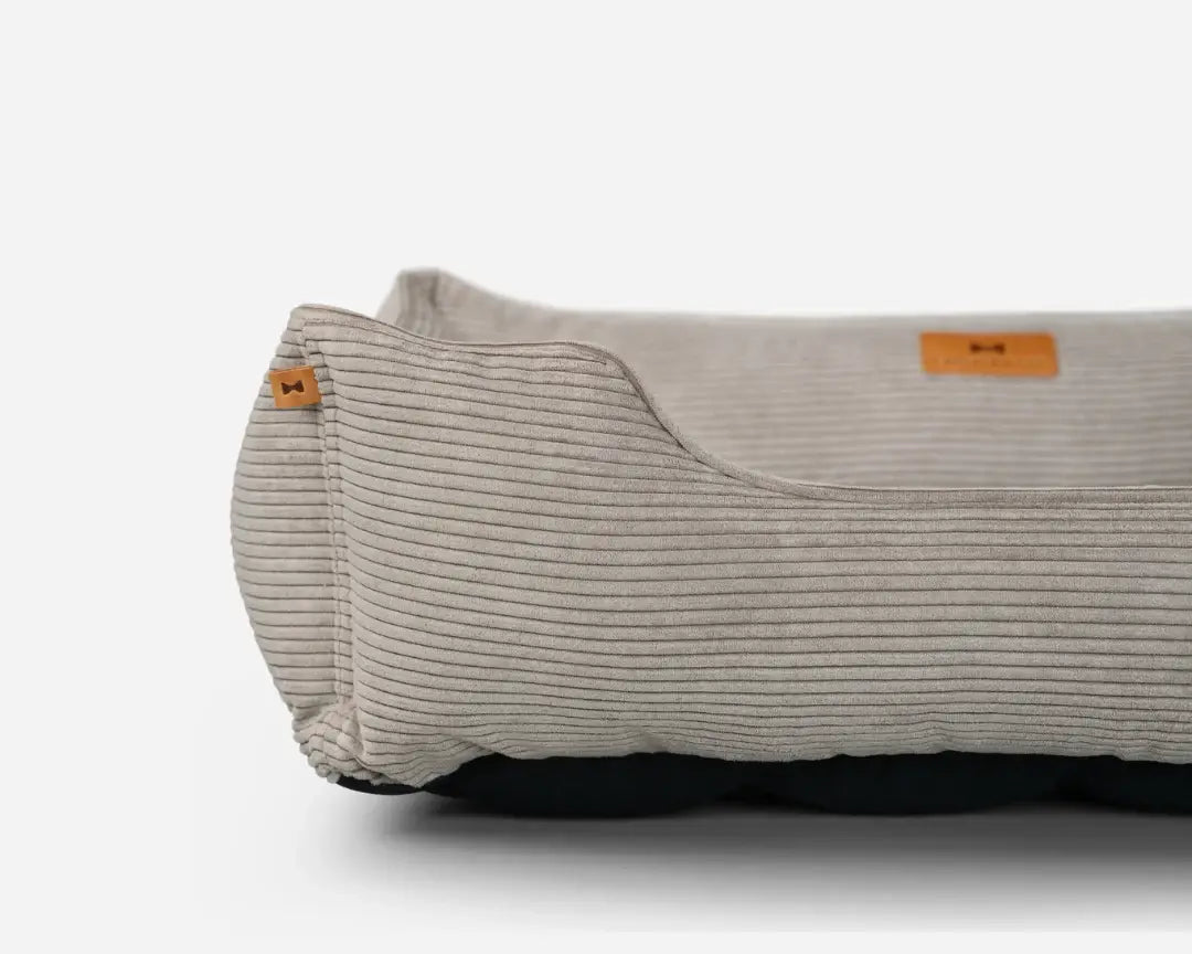 Chester & Lee | Fancy Corduroy Sleeper Dog Bed Taupe - Chester & Lee - Flyclothing LLC
