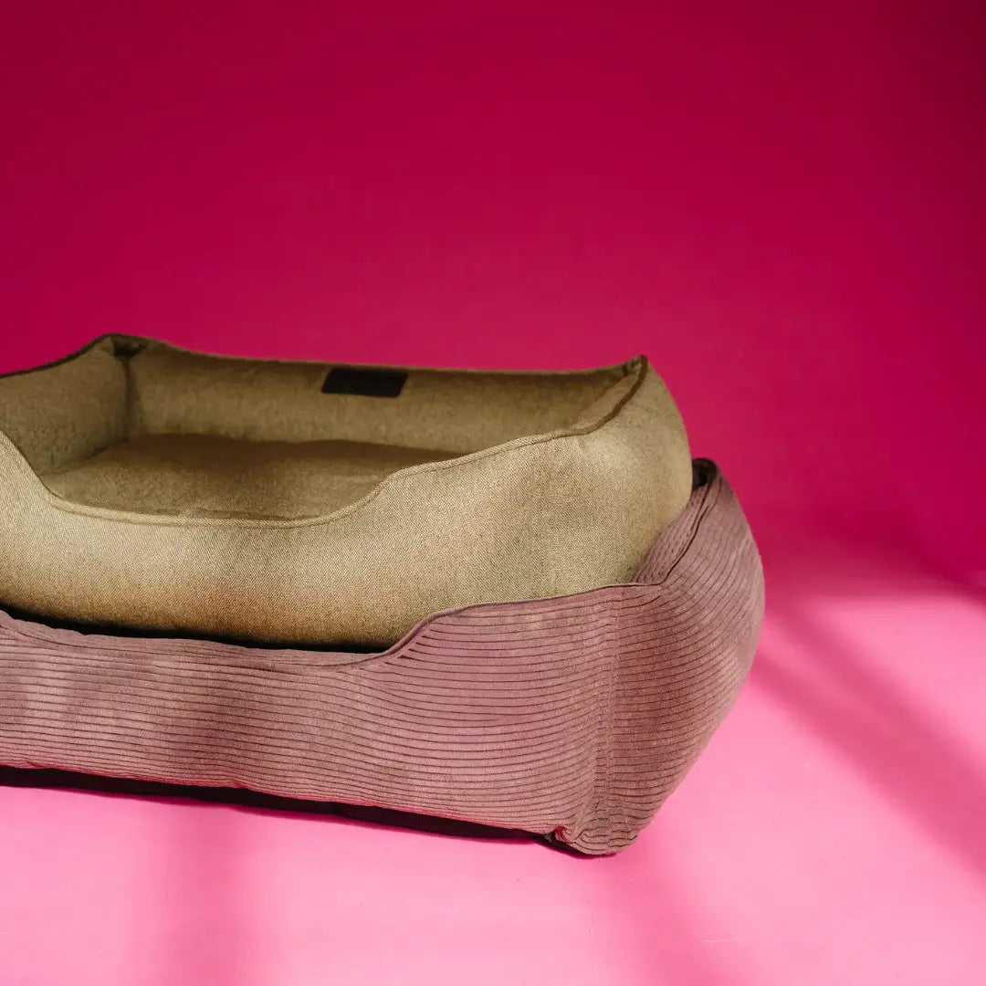 Chester & Lee | Fancy Corduroy Sleeper Dog Bed Brown - Chester & Lee - Flyclothing LLC
