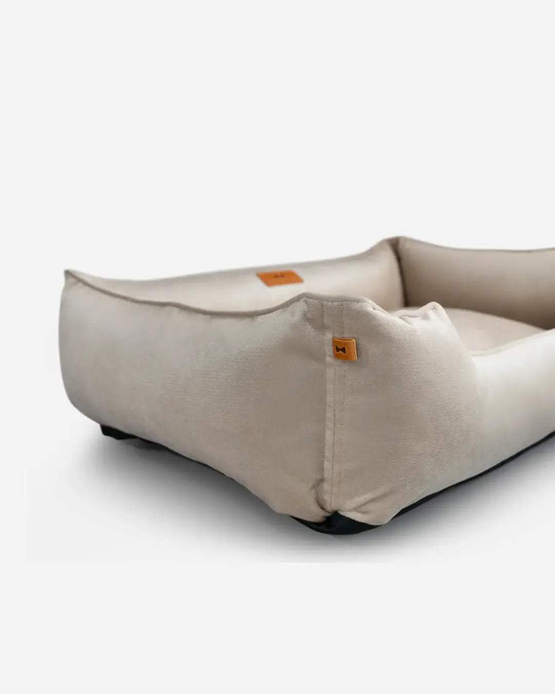 Chester & Lee | Classic Velvet Sleeper Dog Bed Beige - Chester & Lee - Flyclothing LLC