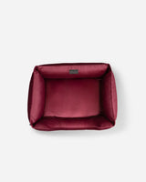 Chester & Lee | Vibrant Velvet Sleeper Dog Bed Wine - Chester & Lee - Flyclothing LLC