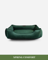Chester & Lee | Classic Velvet Sleeper Dog Bed Green - Chester & Lee - Flyclothing LLC