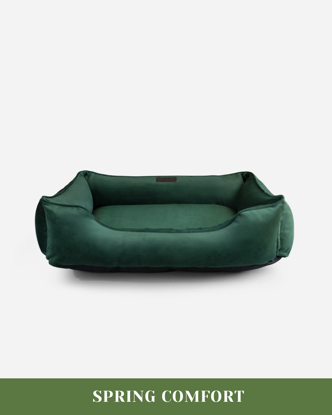 Chester & Lee | Classic Velvet Sleeper Dog Bed Green - Chester & Lee - Flyclothing LLC