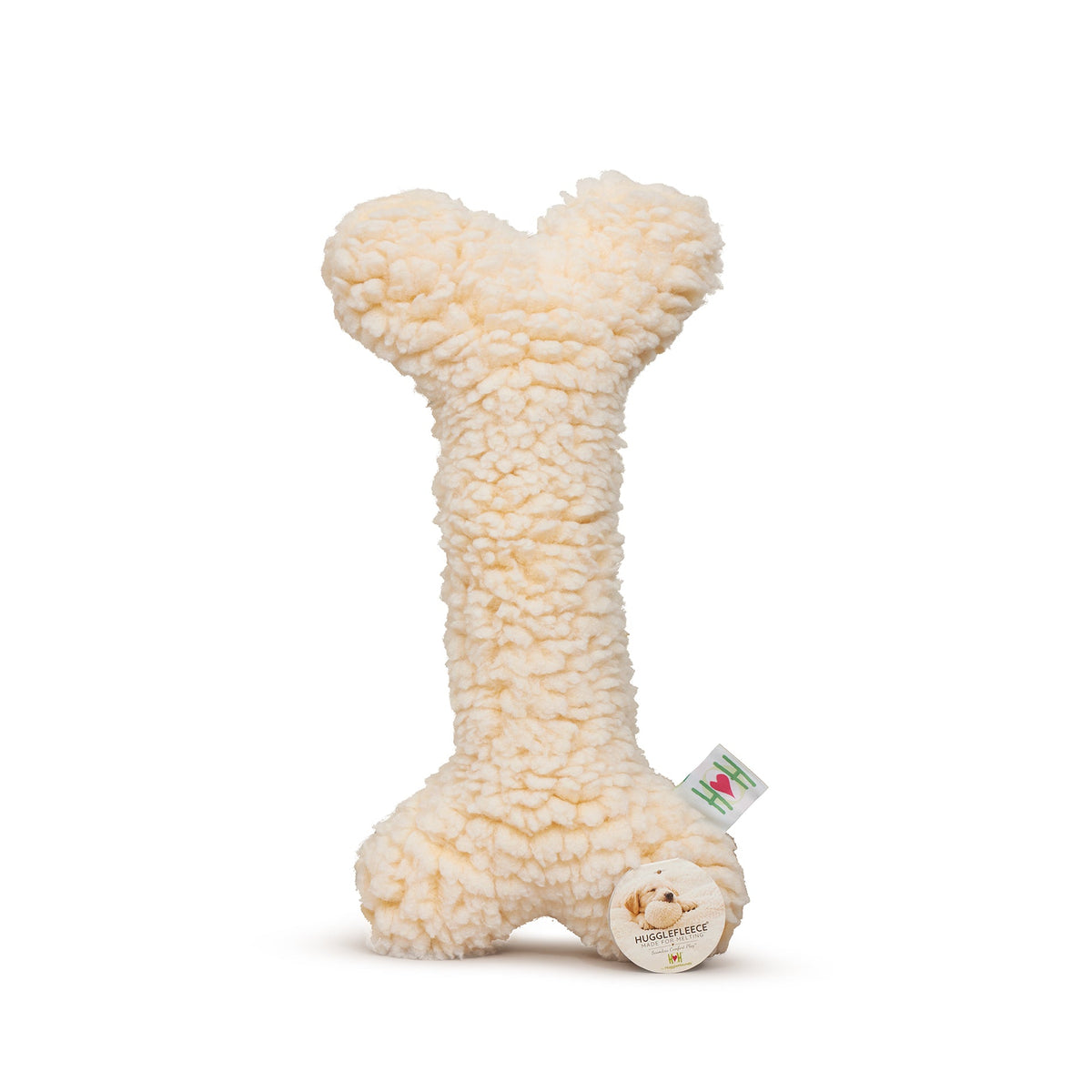 HuggleFleece® 2' Plush Bone Dog Toy - HuggleHounds - Flyclothing LLC